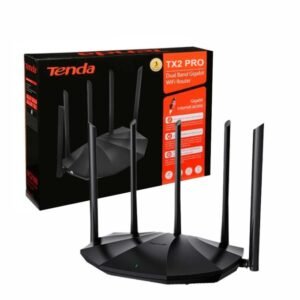 ROUTER TENDA WI FI 6 TX2 PRO DUAL BAND GIGABIT 5 ANTENNES 6DPI / 4 PORTS GIGABITS / IPV6 / AX1500
