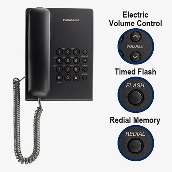 Téléphone Fixe À Ligne Unique Panasonic KX-TS500MX