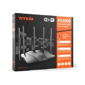 ROUTER TENDA WI FI 6 TX12 PRO DUAL BAND GIGABIT / INTELLIGENT FAULT DIAGNOSIS FUNCTION / 5 ANTENNES 6DPI / 4 PORTS GIGABITS / IPV6 / AX3000