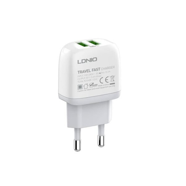 41KNYH1BKFL._SL1080_ CHARGEUR 2USB TYPE C 2.4A LDNIO A2219