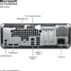 PC HP PRODESK 600 G3 SFF I5 7500 RAM 4GB 500GB HDD+ECRAN P204V 20" HDMI LED