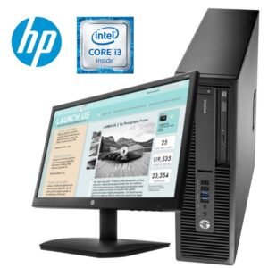 PC HP PRODESK 600 G2 SFF/INTEL CI3 6100/RAM 4GB/HDD 500GB/G DVD/LPT/COM/2DP/USB 3.0/ECRAN 20" HDMI+VGA