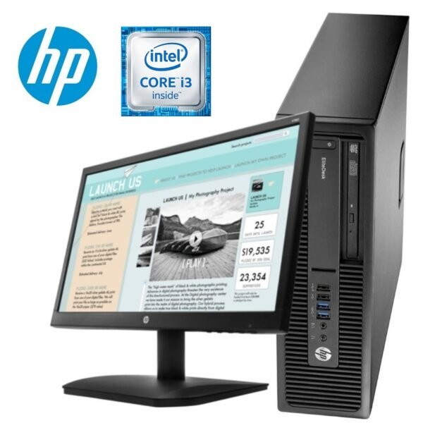 PC HP PRODESK 600 G2 SFF/INTEL CI3 6100/RAM 4GB/HDD 500GB/G DVD/LPT/COM/2DP/USB 3.0/ECRAN 20" HDMI+VGA