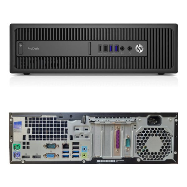 PC HP PRODESK 600 G2 SFF/INTEL CI3 6100/RAM 4GB/HDD 500GB/G DVD/LPT/COM/2DP/USB 3.0/ECRAN 20" HDMI+VGA