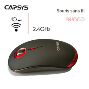 SOURIS OPTIQUE SANS FIL 2.4GHZ CAPSYS W660