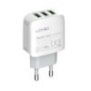 CHARGEUR 3USB TYPE C 3.4A 17W LDNIO A3312