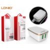 CHARGEUR 2USB TYPE C 2.4A 12W LDNIO A2204