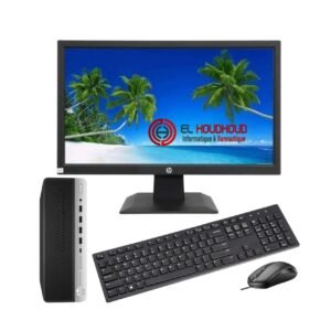 PC HP PRODESK 600 G3 SFF I5 7500 RAM 4GB 500GB HDD+ECRAN P204V 20" HDMI LED