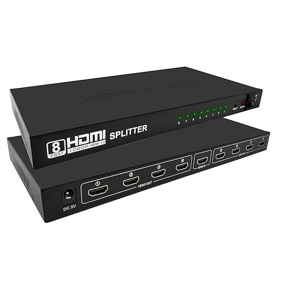 61BkpkajDML._SX522_ HDMI splitter 8*1 Port HDTV 1080p