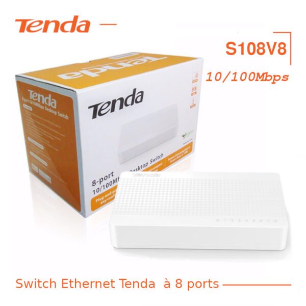 Switch 8 Ports Ethernet Tenda S108V8