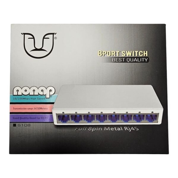 Switch  S108 8 ports Rj45 En metal