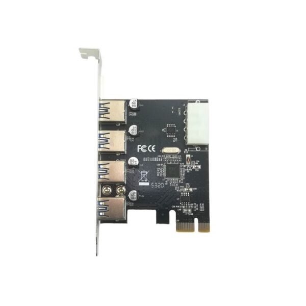 Carte PCI Express 4 Ports USB 3.0 - Capsys PCE722