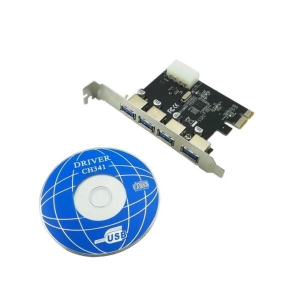 Carte PCI Express 4 Ports USB 3.0 - Capsys PCE722