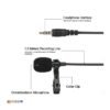 Microphone Cravate Jack 3.5mm pour Mobile / Tablette / Appareil Photo / PC 2M XO-MKF 01 XO