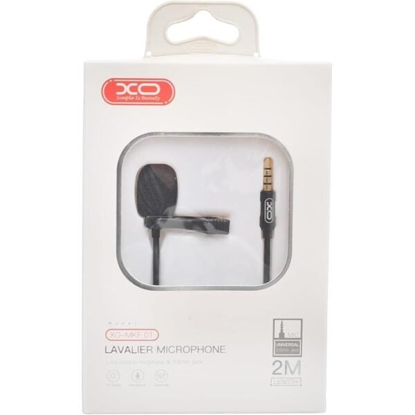 Microphone Cravate Jack 3.5mm pour Mobile / Tablette / Appareil Photo / PC 2M XO-MKF 01 XO