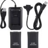 BATTERIE EN DOUBLE MANETTE.J X-BOX 360 4800MAH