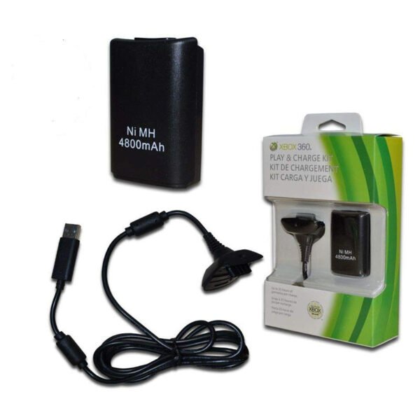 BATTERIE MANETTE.J X-BOX + CABLE USB