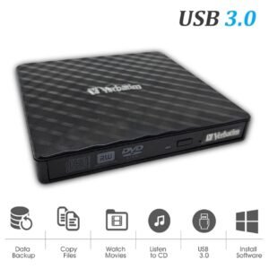 GRAVEUR DVD VERBATIM SLIM EXTERNE USB 3.0 + TYPE C