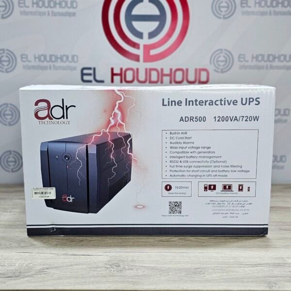 ONDULEUR ADR500 1200VA/720W (02 SORTIE PPRISE)