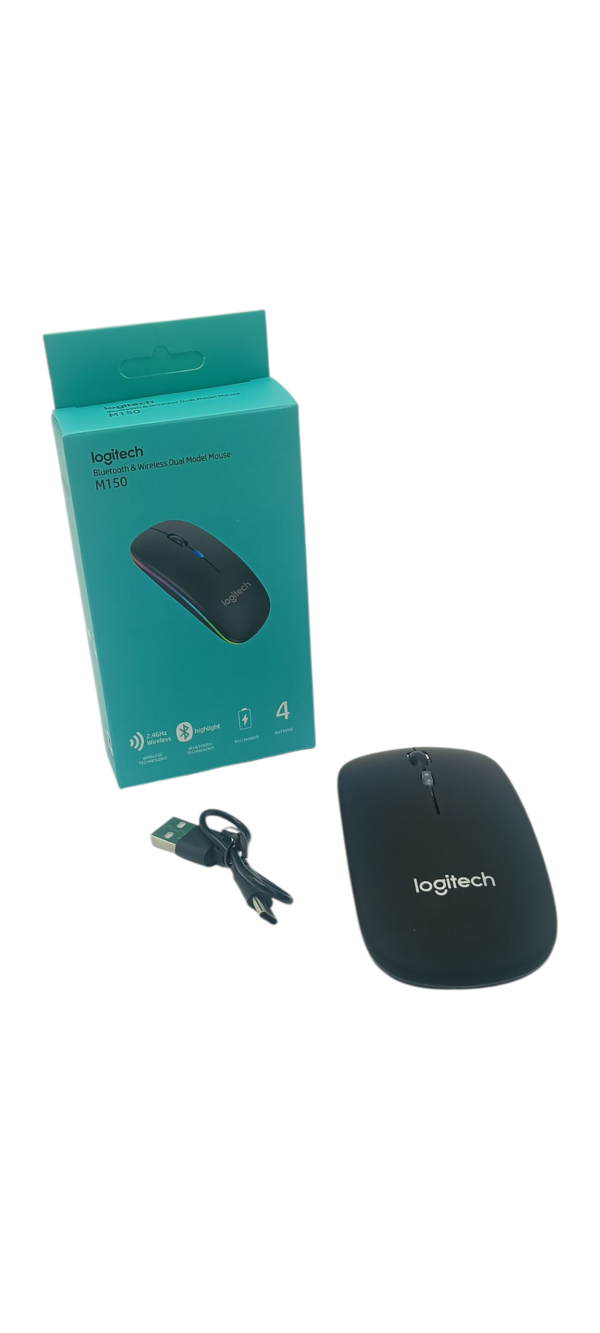 IMG20250618100114 SOURIS OPTIQUE SANS FIL RGB (BLUETOOTH & WIRELESS) LOGITECH SLIM RGB M150 / RECHARGEABLE